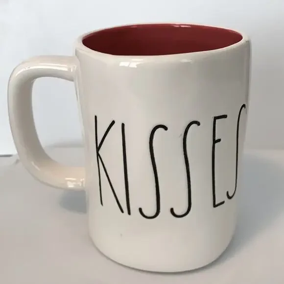 Rae Dunn HUGS KISSES Coffee Mug Cup Artisan Collection - Picture 4 of 4